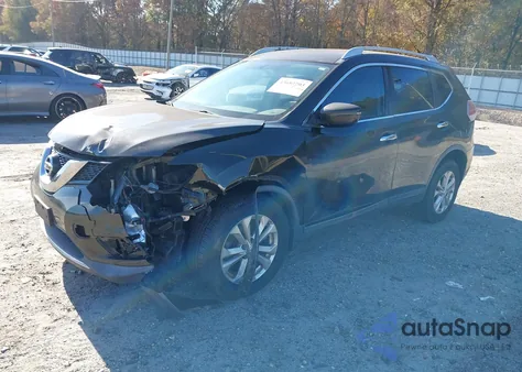 2016 Nissan Rogue Sv из США, поврежденный, VIN KNMAT2MV3GP664307